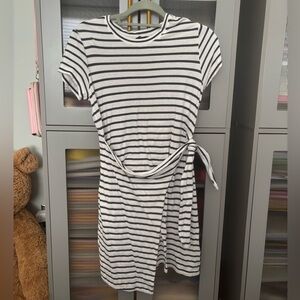 Rails Black and White Striped Mini Dress
